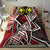 Hawaii Bedding Set - Tribal Flowers Special Pattern Red Color Red - Polynesian Pride