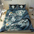 Kanaka Maoli (Hawaiian) Bedding Set - Waves Polynesian Turtle Hibiscus (Blue) - Polynesian Pride