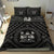 Fiji Bedding Set - Fiji Seal With Polynesian Tattoo Style (Black) - Polynesian Pride