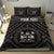 Fiji Personalised Bedding Set - Fiji Seal With Polynesian Tattoo Style ( Black) - Polynesian Pride