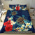 Hawaiian Turtle Hibiscus Polynesian Bedding Set - Blue - Edna Style - AH - Polynesian Pride