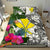 Hawaii Custom Personalised Bedding Set White - Turtle Plumeria Banana Leaf - Polynesian Pride