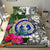 Northern Mariana Islands Custom Personalised Bedding Set White - Turtle Plumeria Banana Leaf - Polynesian Pride