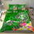 Tonga Custom Personalised Bedding Set - Turtle Plumeria (Green) Green - Polynesian Pride