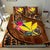 Hawaii Kanaka Maoli Personalised Bedding Set - Polynesian Hook And Hibiscus Dark Salmon - Polynesian Pride