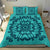 Hawaiian Quilt Turtle Pattern New Blue Bedding Set - Skin Style - AH - Polynesian Pride