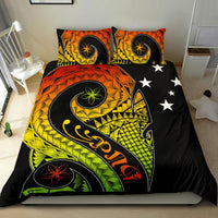 Papua New Guine Bedding Set - PNG Bird And Polynesian Decorative Pattern - Polynesian Pride