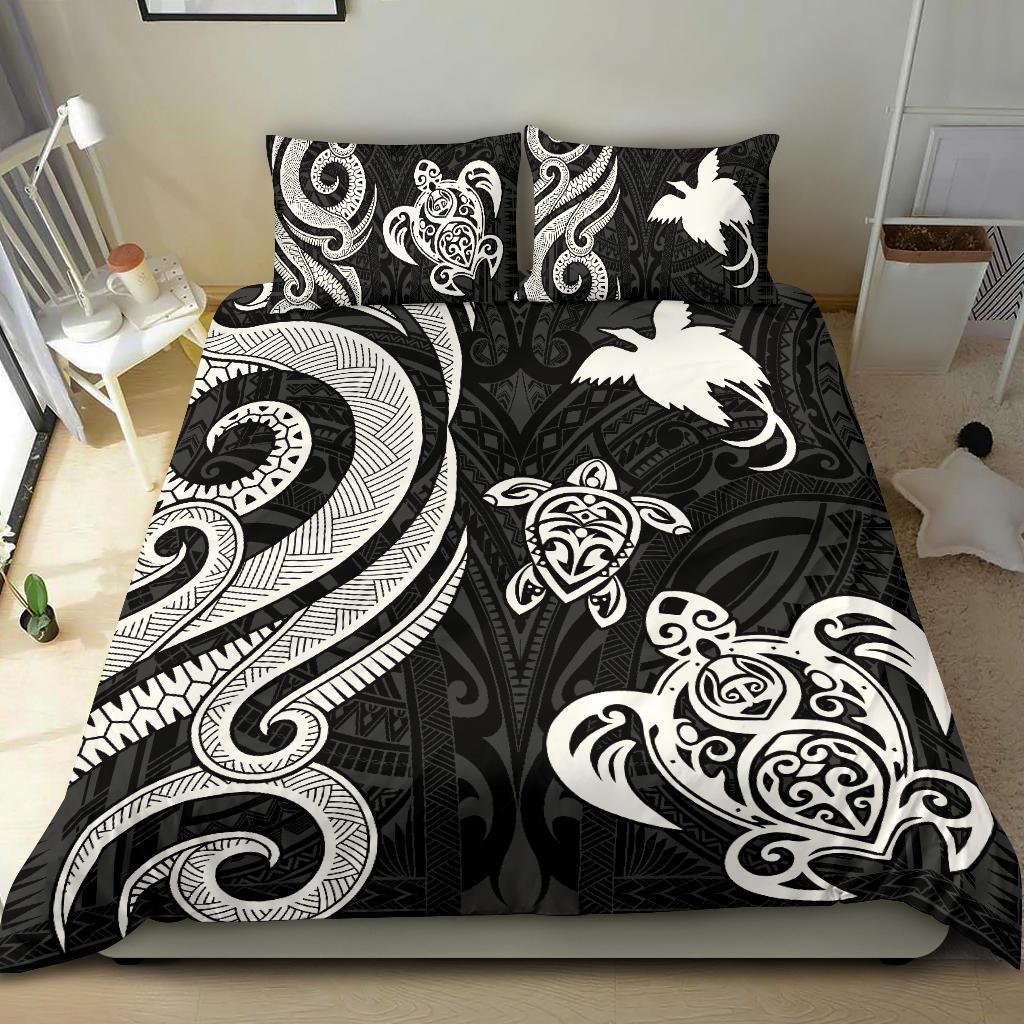 Papua New Guinea Bedding Set - White Tentacle Turtle White - Polynesian Pride