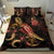 New Caledonia Polynesian Bedding Set - Turtle With Blooming Hibiscus Gold - Polynesian Pride