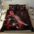 Niue Polynesian Bedding Set - Turtle With Blooming Hibiscus Red - Polynesian Pride