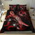 Tonga Polynesian Bedding Set - Turtle With Blooming Hibiscus Red - Polynesian Pride