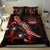 Vanuatu Polynesian Bedding Set - Turtle With Blooming Hibiscus Red - Polynesian Pride