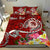 FSM Custom Personalised Bedding Set - Turtle Plumeria (RED) - Polynesian Pride