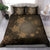 Hawaiian Plumeria Hibiscus Turtle Under The Sea Polynesian Bedding Set Gold - Polynesian Pride