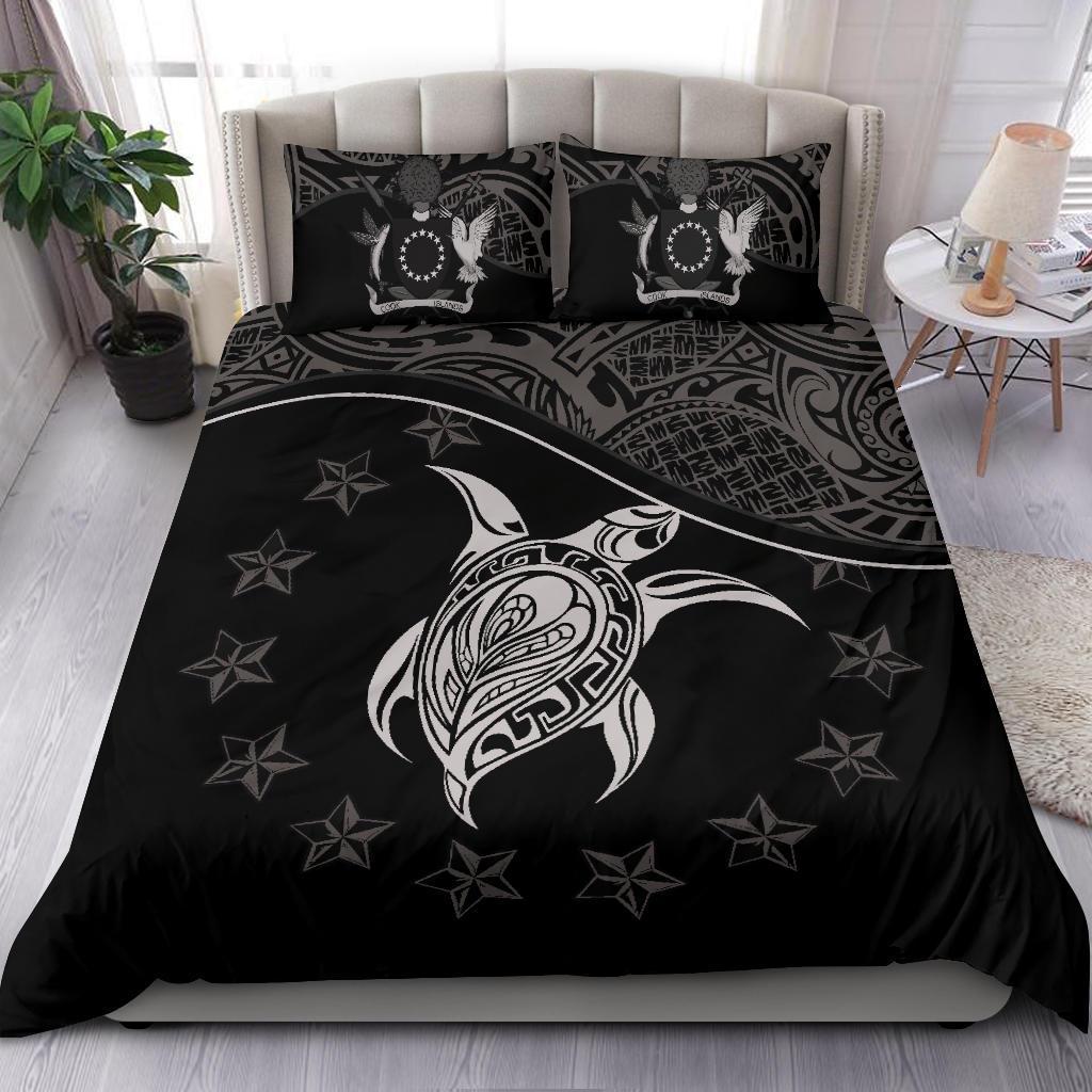 Cook Islands Bedding Set Black - Polynesian Pride