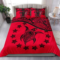 Cook Islands Bedding Set Red - Polynesian Pride