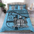 Fiji Duvet Cover Set - Fiji Flag & Coat Of Arms Blue - Polynesian Pride