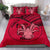 Niue Duvet Cover Set - Niue Coat Of Arms & Coconut Crab Red - Polynesian Pride