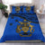 Solomon Island Duvet Cover Set - Flag & Coat Of Arms Blue - Polynesian Pride