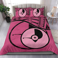 Yap Duvet Cover Set - Yap Flag Tattoo Pink - Polynesian Pride