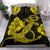 Hawaiian Anchor Poly Tribal Hibiscus Polynesian Bedding Set Yellow - Polynesian Pride