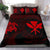 Hawaiian Map Kanaka Maoli Turtle Polynesian Bedding Set Red - Polynesian Pride