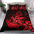 Hawaiian Anchor Plumeria Hamerhead Shark Polynesian Bedding Set - Red - Polynesian Pride