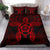 Hawaiian Turtle Hibiscus Polynesian Bedding Set Red - Polynesian Pride