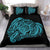 Hawaiian Turtle Hibiscus Polynesian Bedding Set Simple Blue - Polynesian Pride