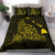 Hawaiian Map Rays Turtle Polynesian Bedding Set - Yellow - Polynesian Pride