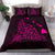 Hawaiian Map Rays Turtle Polynesian Bedding Set - Pink - Polynesian Pride