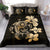 Hawaiian Hibiscus Plumeria Mix Turtle Polynesian Bedding Set Gold - Polynesian Pride