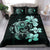 Hawaiian Hibiscus Plumeria Mix Turtle Polynesian Bedding Set Turquoise - Polynesian Pride