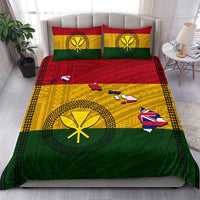 Hawaiian Kanaka Flag Polynesian Bedding Set - Polynesian Pride