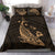 Hawaiian Map Whale Polynesian Bedding Set - Gold - Polynesian Pride