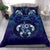 Maori Turtle Bedding Set Ocean Heartbeat Dark Blue - Polynesian Pride