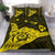 Hawaiian Shaka Aloha Map Polynesian Bedding Set Yellow - Polynesian Pride