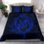 Hawaiian Hamerhead Shark Yin Yang Plumeria Polynesian Bedding Set - Blue - Polynesian Pride