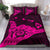 Hawaiian Map Shaka Pink Polynesian Bedding Set - Polynesian Pride