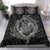 Hawaiian Hammerhead Shark Yin Yang Polynesian Bedding Set - Gray - Polynesian Pride