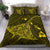 Hawaiian Map Kanaka Manta Ray Polynesian Bedding Set Yellow - Polynesian Pride