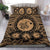 Hawaiian Map Honu Hibiscus Tropic Gold Polynesian Bedding Set - Polynesian Pride