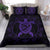 Hawaiian Map Turtle Wave Polynesian Bedding Set Purple - Polynesian Pride