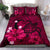 Hawaiian Map Big Turtle Hibiscus Plumeria Tribal Polynesian Bedding Set - Pink - Polynesian Pride