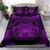 Hawaiian Map Madame Pele Kanaka Polynesian Bedding Set Purple - Polynesian Pride