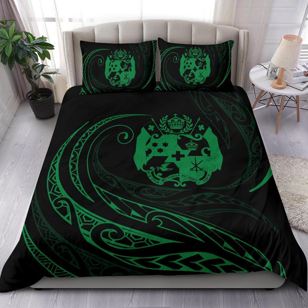 Tonga Bedding Set - Green - Frida Style - Polynesian Pride