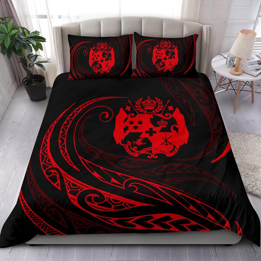 Tonga Bedding Set - Red - Frida Style - Polynesian Pride