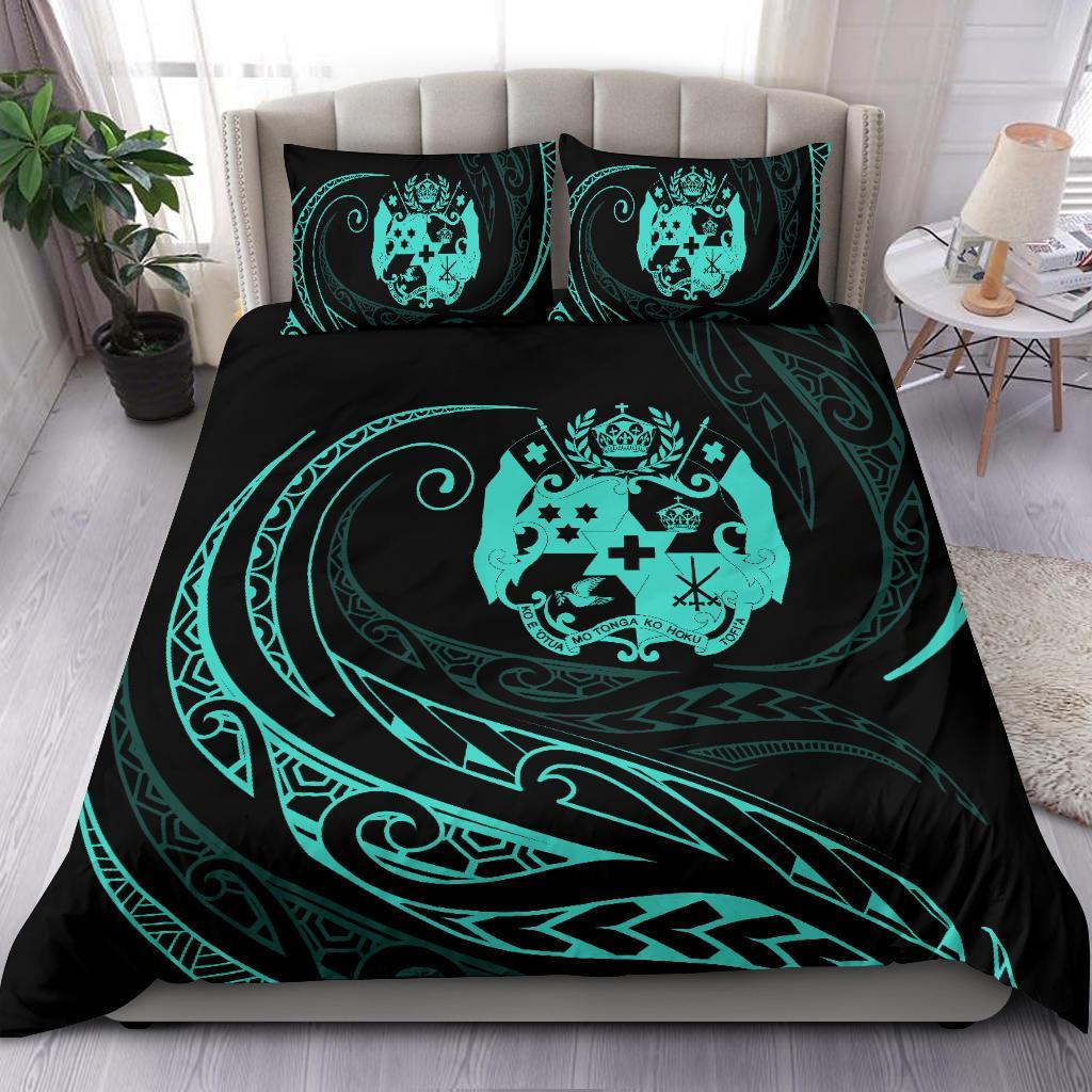 Tonga Bedding Set - Turquoise - Frida Style - Polynesian Pride