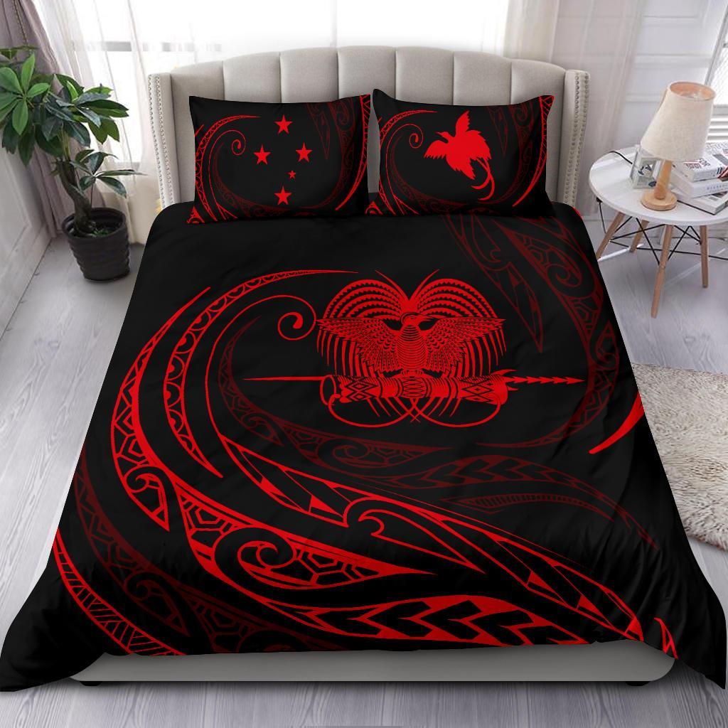 Papua New Guinea Bedding Set - Red - Frida Style - Polynesian Pride