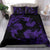 Hawaiian Hammerhead Shark Hibiscus Purple Polynesian Bedding Set - Polynesian Pride